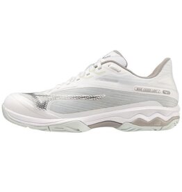 Mizuno Mizuno Women's Wave Exceed Light 2AC (White/Metallic Grey) Tennis Shoes