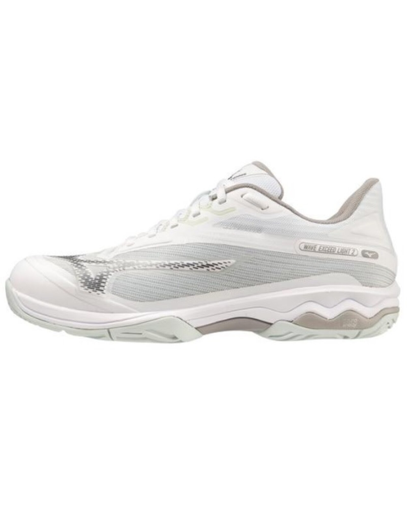 Mizuno Mizuno Women's Wave Exceed Light 2AC (White/Metallic Grey) Tennis Shoes