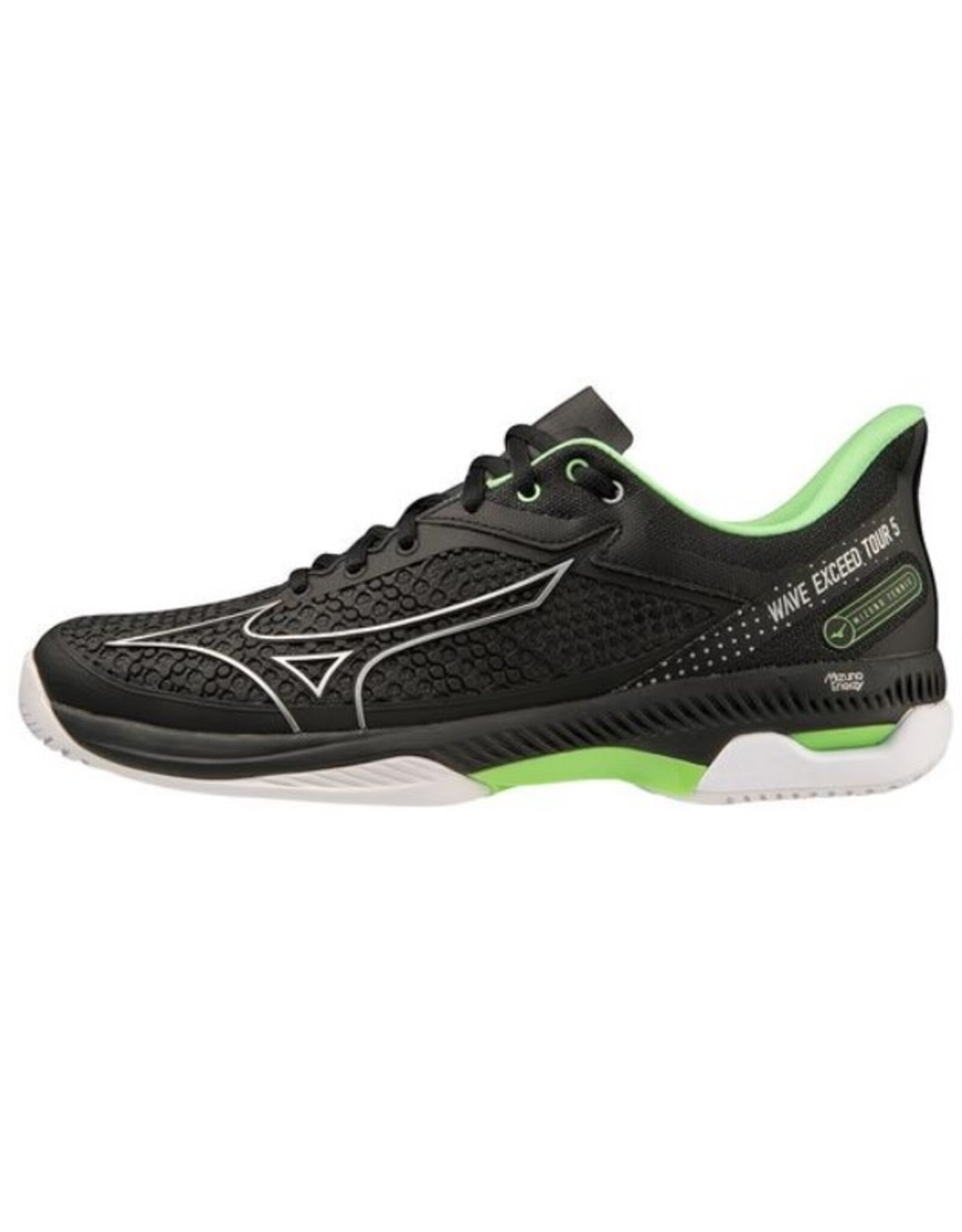 Mizuno Mizuno Men's Wave Exceed Tour 5 AC (Black-Silver) Tennis Shoe