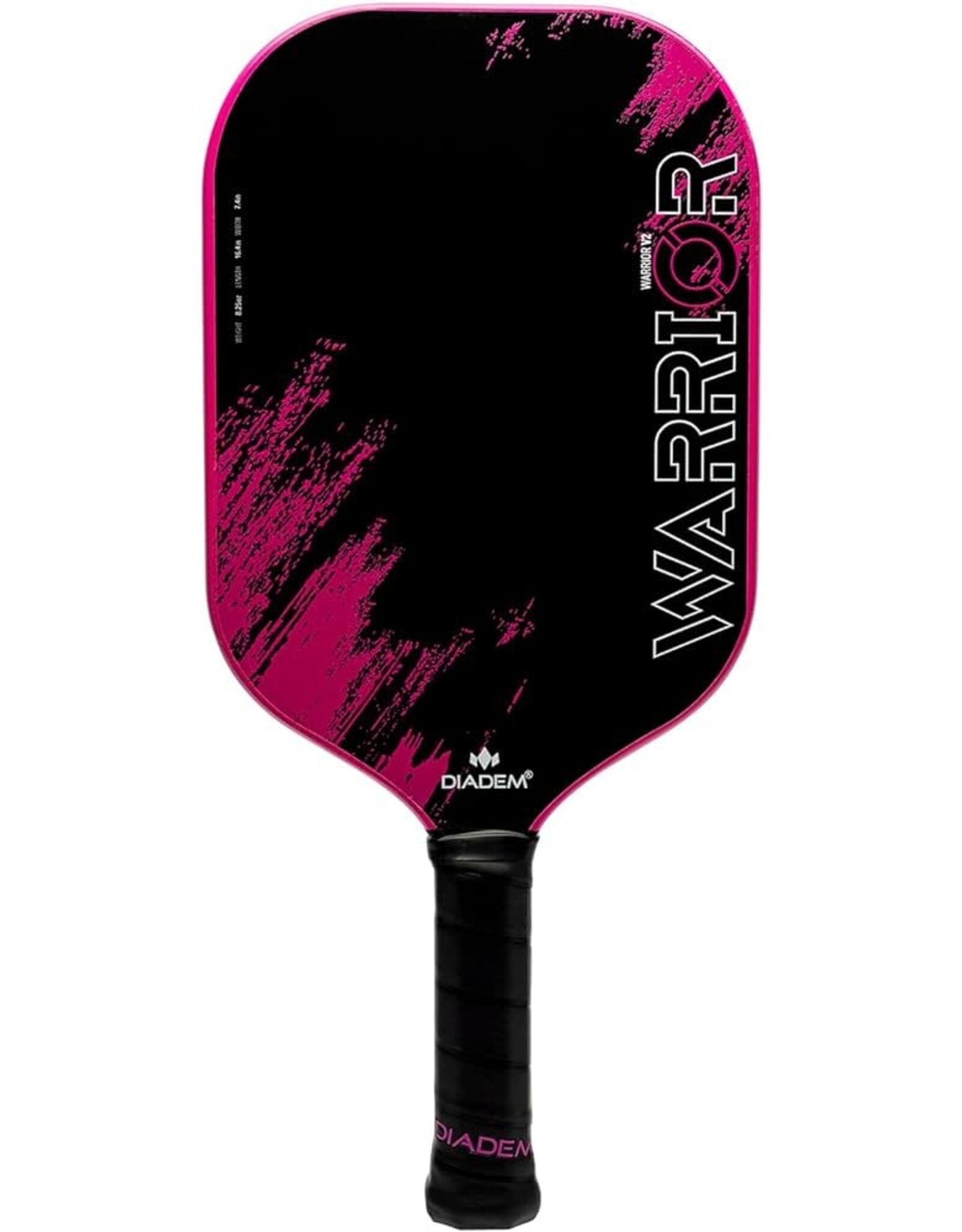 Diadem Diadem Warrior v2 Pink 19mm Pickleball Paddle