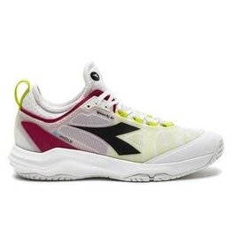 Diadora Diadora Women's Speed Blushield Fly 4 + AG (/White/Black/Vivacious) Tennis Shoe