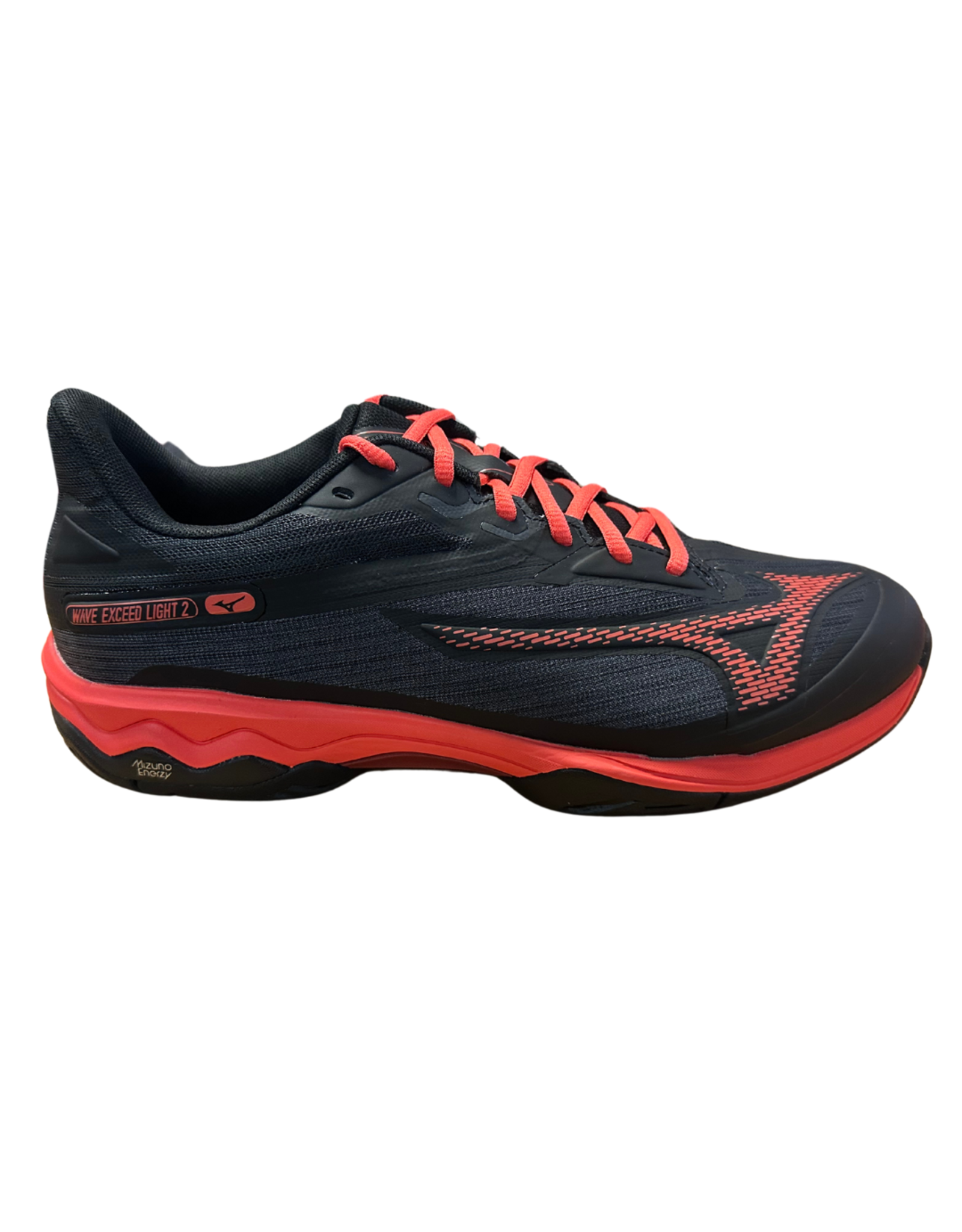 Mizuno Mizuno Men's Wave Exceed Light 2 AC (Black/Radiant Red) Tennis Shoe