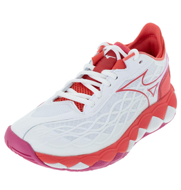 Mizuno Mizuno Women's Wave Enforce Tour AC (White/Radiant Red) Tennis Shoe