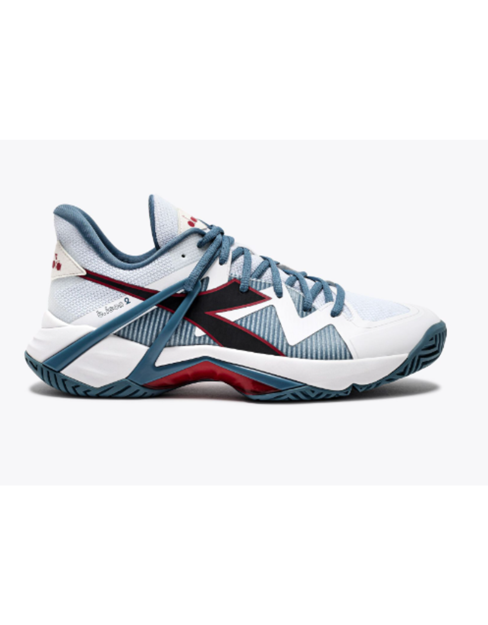 Diadora Diadora Men's B. Icon 2 AG (Wht/Ocean/Salsa) Tennis Shoe