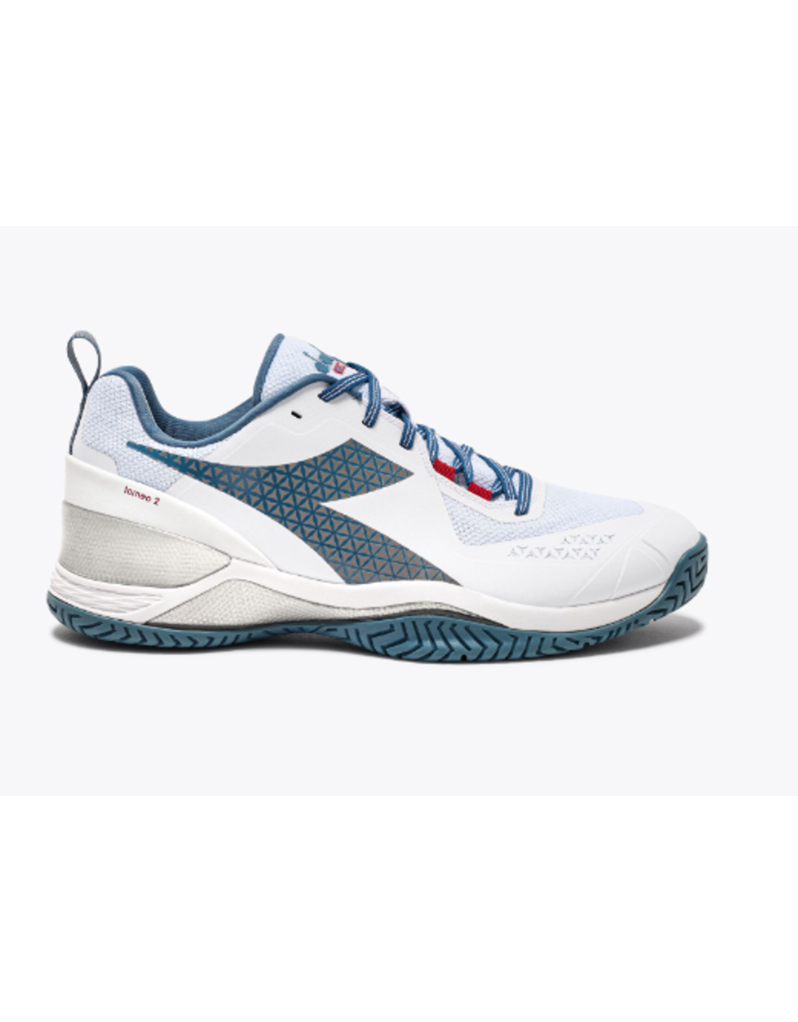 Diadora Diadora Men's Blushield Torneo 2AG (Wht/Ocean/Salsa) Tennis Shoe