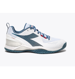 Diadora Diadora Men's Blushield Torneo 2AG (Wht/Ocean/Salsa) Tennis Shoe