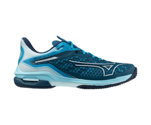 Mizuno Men's Wave Exceed Tour 6 AC (Moroccan Blue/Wht) Tennis Shoe