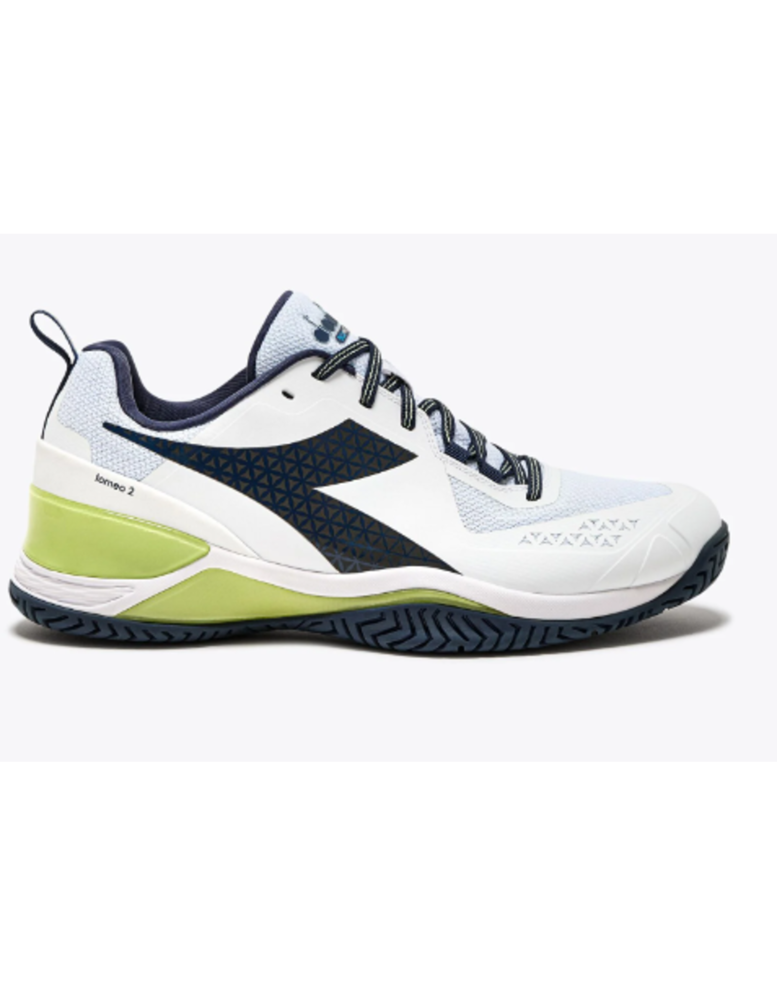 Diadora Diadora Men's  Blushield Torneo 2 AG (WHT/PAGEANT B) Tennis Shoe