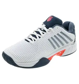K-Swiss K-Swiss Men's Hypercourt Express 2 (Wht/Strgzr/Neonblz) Tennis Shoe