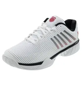 K-Swiss K-Swiss Men's Hypercourt Express 2 (Wht/Blk/Mars Red) Tennis Shoe