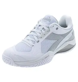 Diadora Diadora Men's Blushield Torneo 3 W AG (Wht/Silver) Tennis Shoe