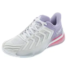 K-Swiss K-Swiss Women's Ultra Shot 4 (Wht/Orchptl/Neonblz) Tennis Shoe