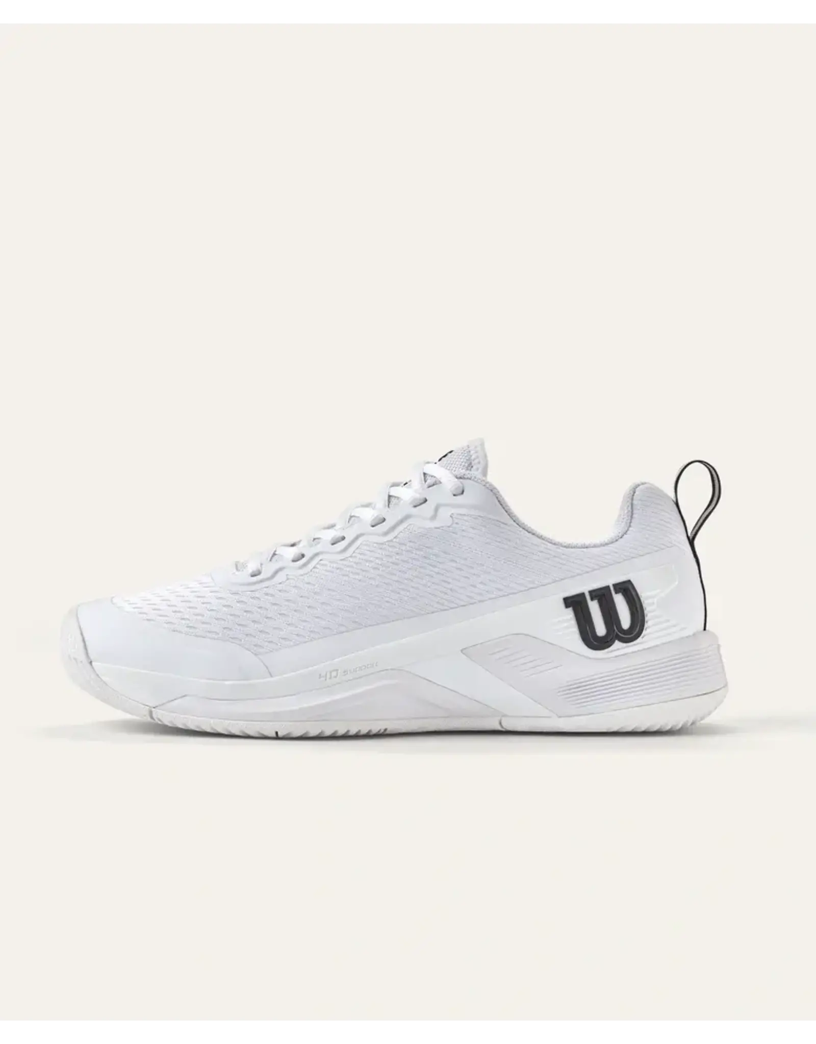 Wilson Wilson Men's Rush Pro 4.5 Wide Toe Box (Wht/Wht/Blk) Pickleball Shoe