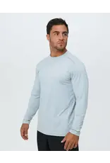 Bloq UV BloqUV Men's Jet Tee Long Sleeve Crew Soft Gray