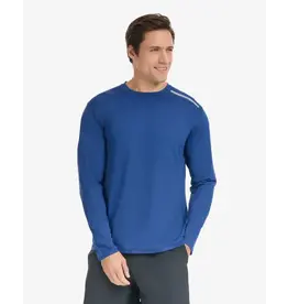 Bloq UV BloqUV Men's Jet Tee Long Sleeve Crew Navy
