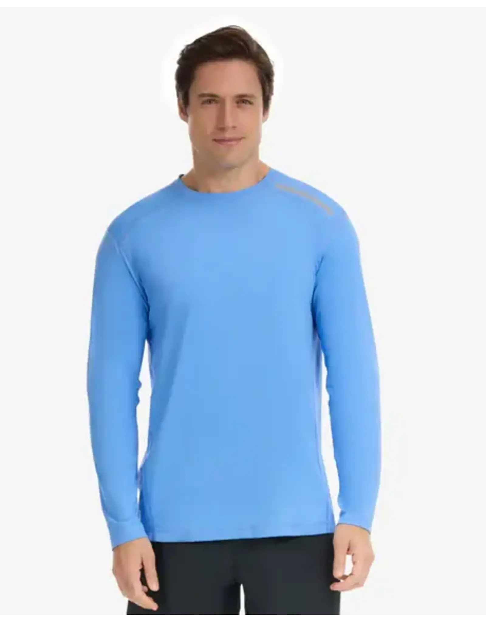 Bloq UV BloqUV Men's Long Sleeve Crew Indigo