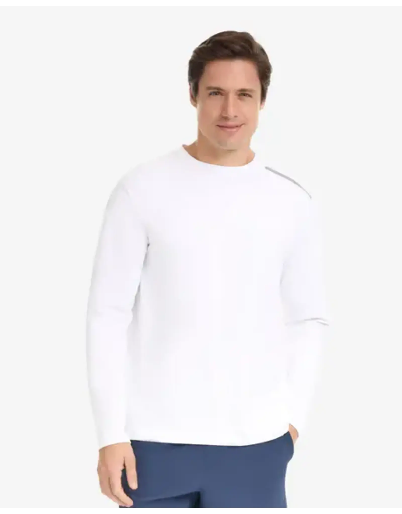 Bloq UV BloqUV Men's Jet Tee Long Sleeve Crew White