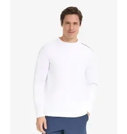 Bloq UV BloqUV Men's Jet Tee Long Sleeve Crew White