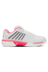K-Swiss K-Swiss Women's  Hypercourt Express 2 (Wht/N Pink/Blk) Tennis Shoe