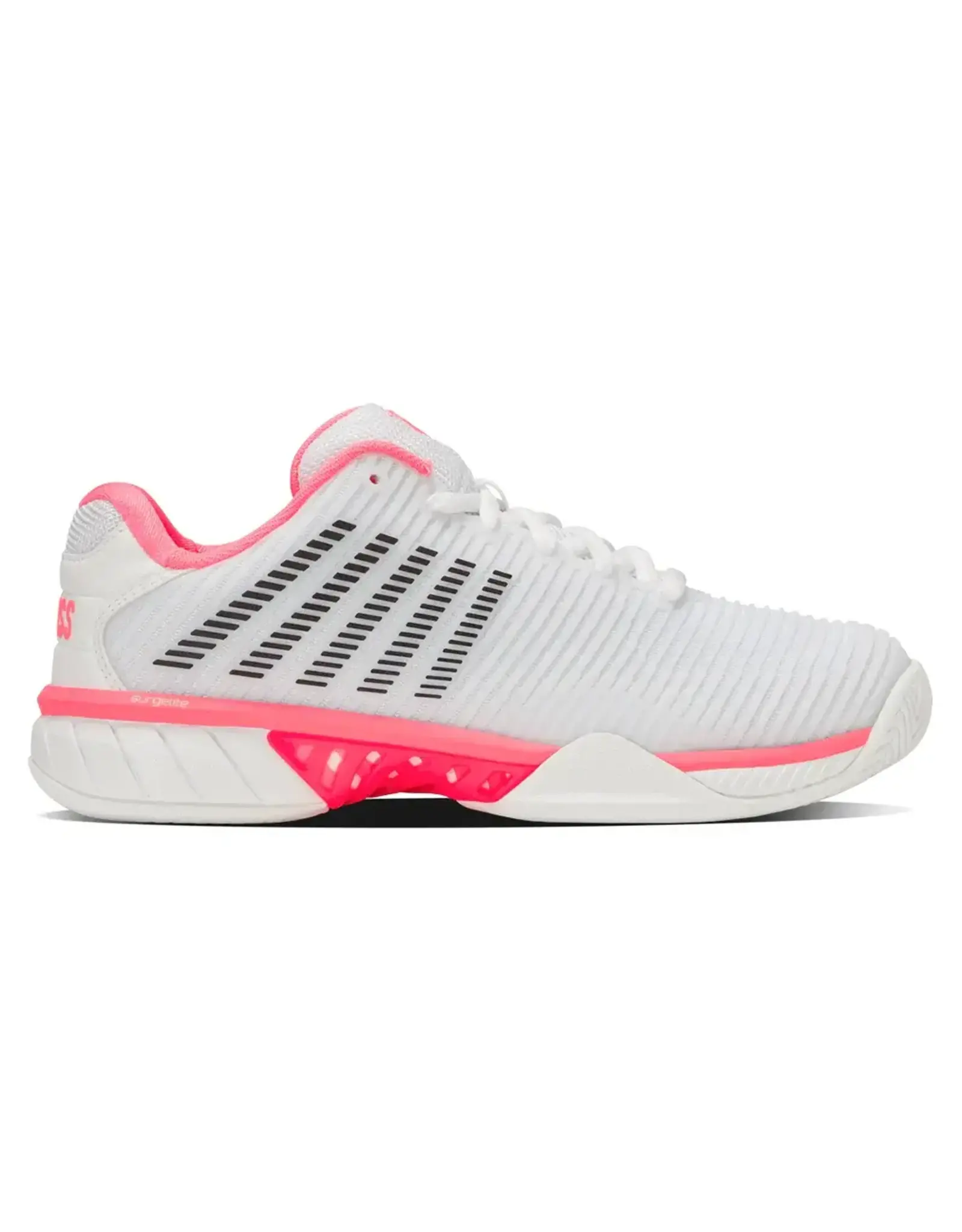 K-Swiss K-Swiss Women's  Hypercourt Express 2 (Wht/N Pink/Blk) Tennis Shoe