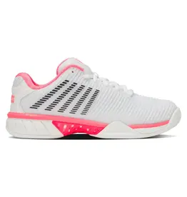 K-Swiss K-Swiss Women's  Hypercourt Express 2 (Wht/N Pink/Blk) Tennis Shoe