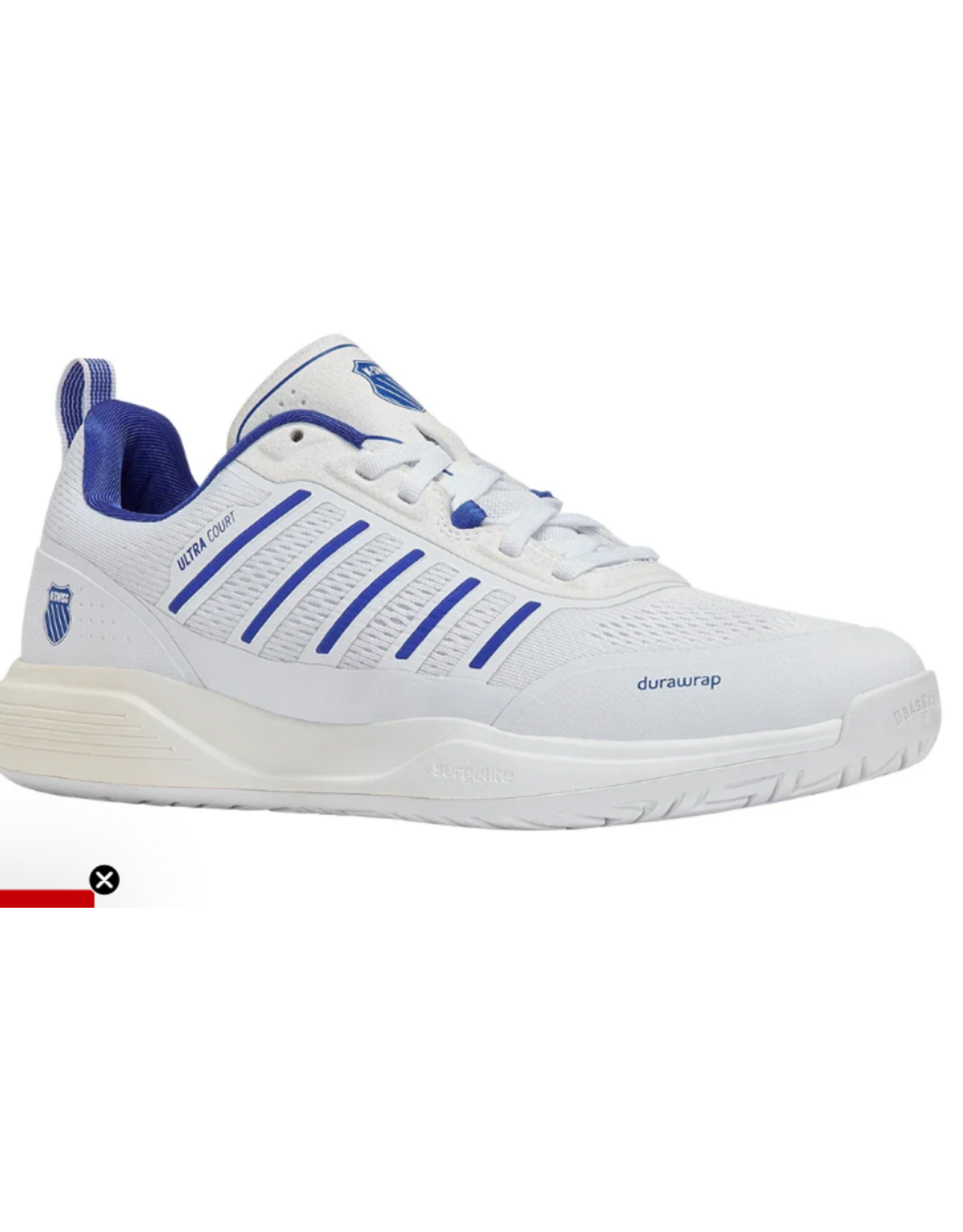 K-Swiss K-Swiss Men's Ultra Court (Wht/Dzzlng Bl/Egrt) Pickleball Shoe