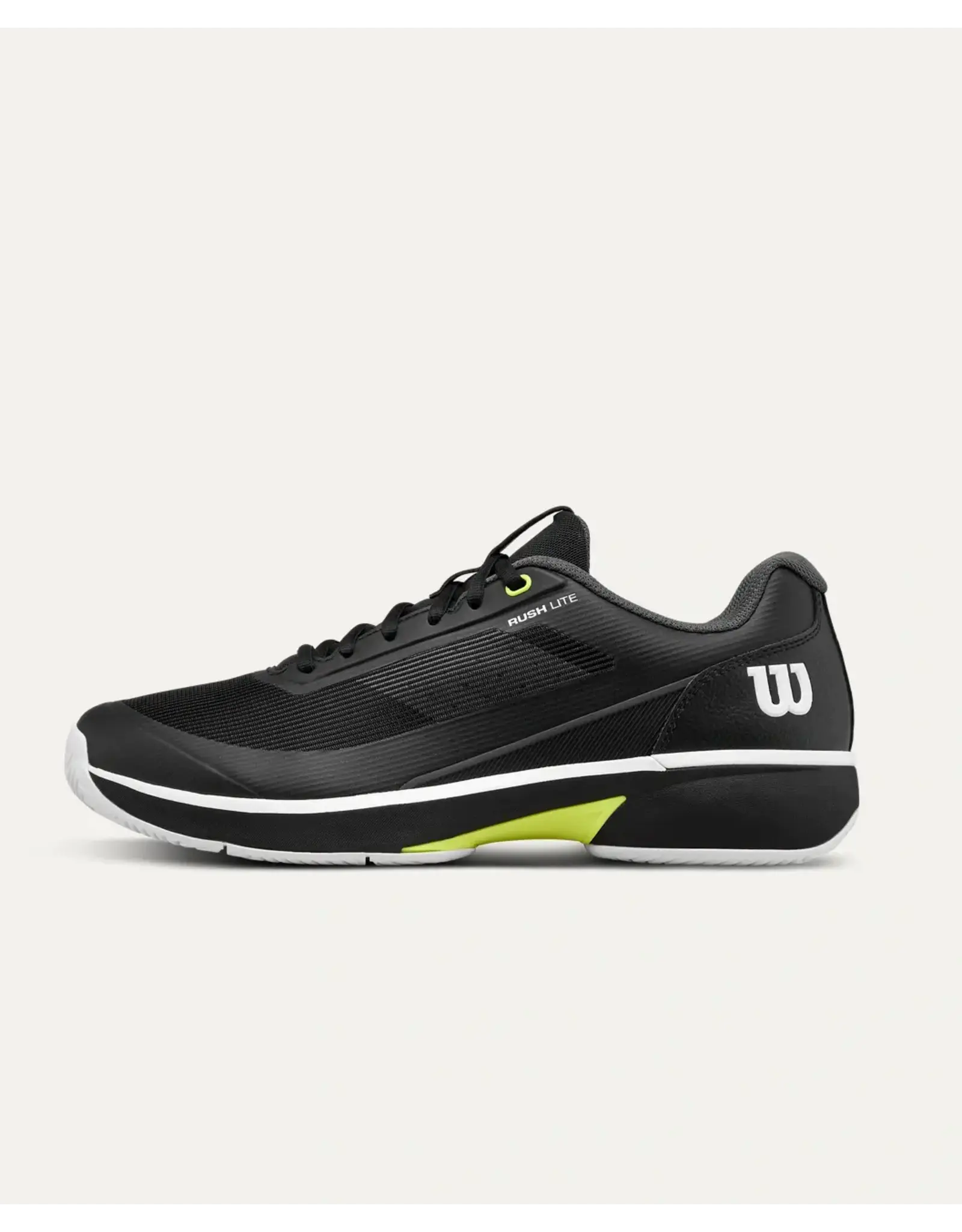 K-Swiss Wilson Men's Rush Lite 5 (Whr/Blk/Safety Y) Pickleball Shoe