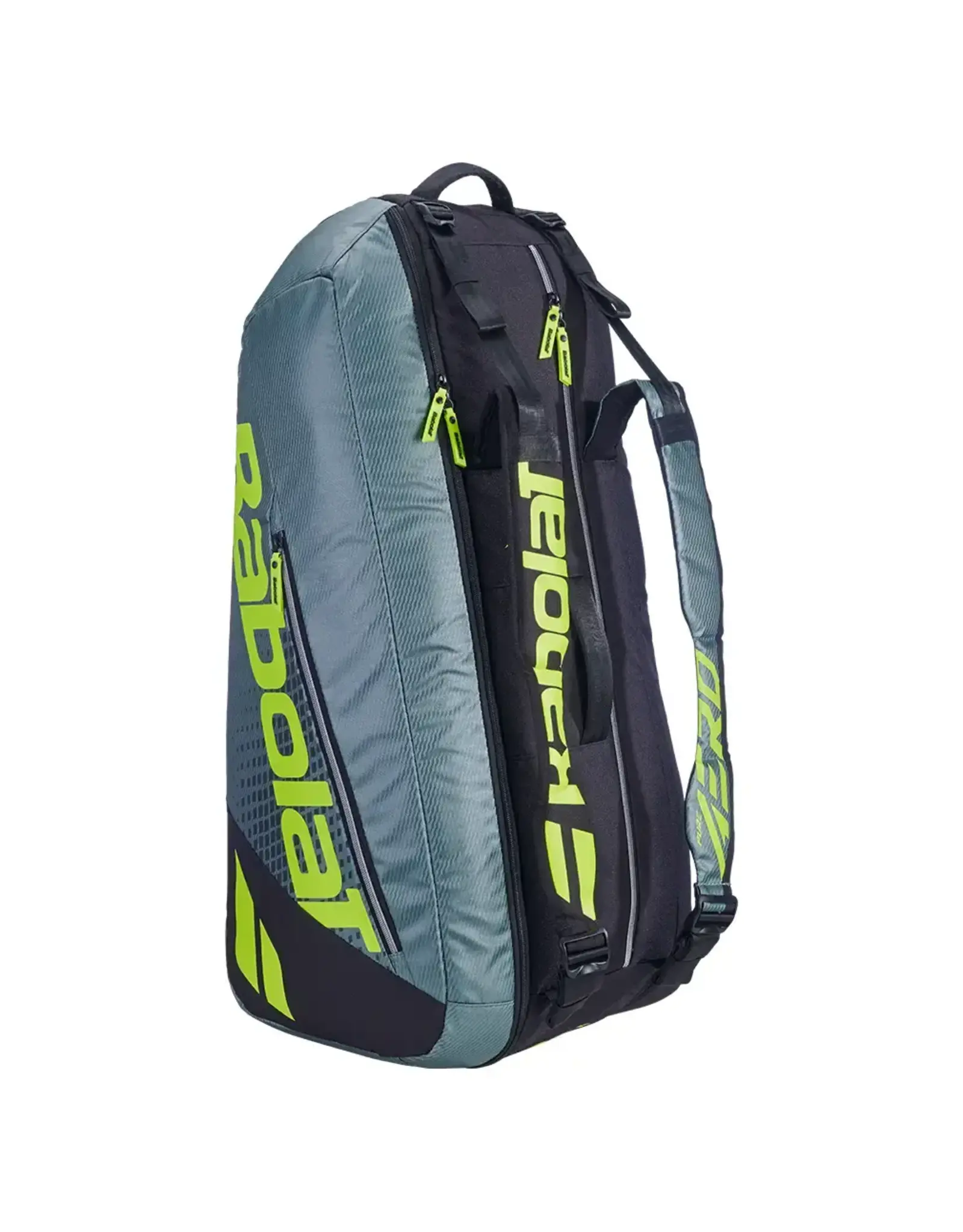 Babolat Babolat Pure Aero RH x6 Tennis Bag (Metallic Grey/Black/Fluo Yellow)