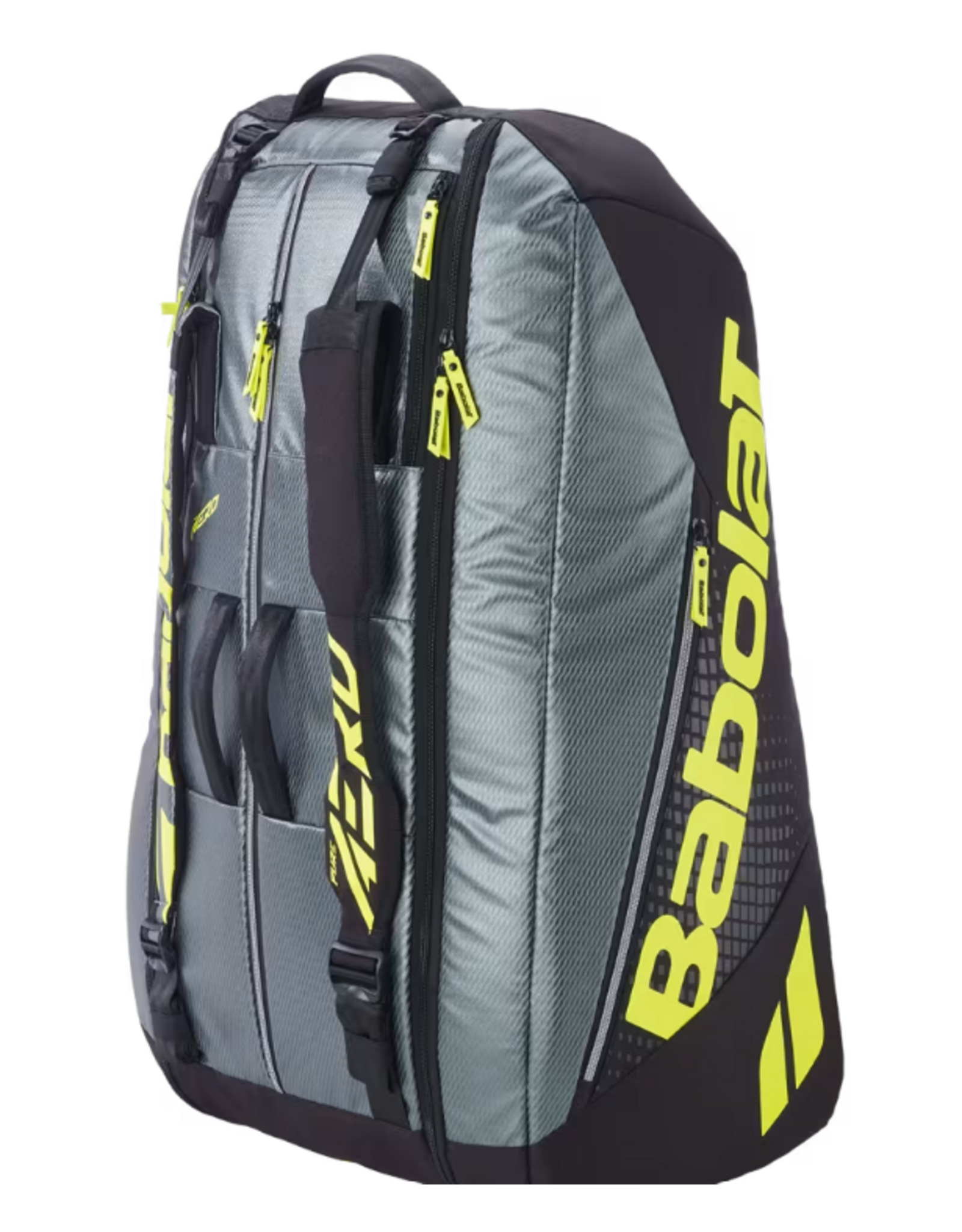 Babolat Babolat Pure Aero RH x12 Tennis Bag (Metallic Grey/Black/Fluo Yellow)