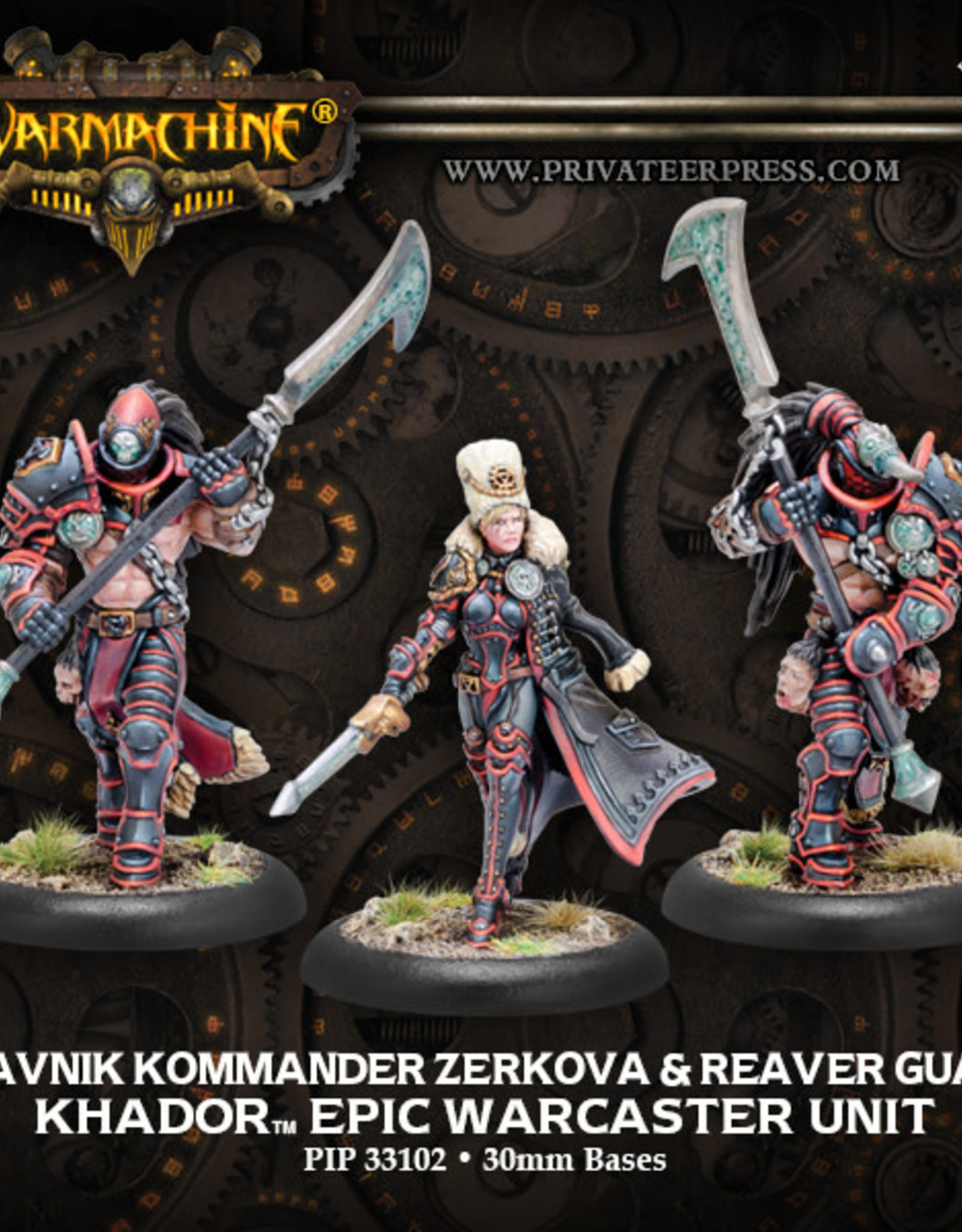 Warmachine Khador - Obavnik Kommander Zerkova