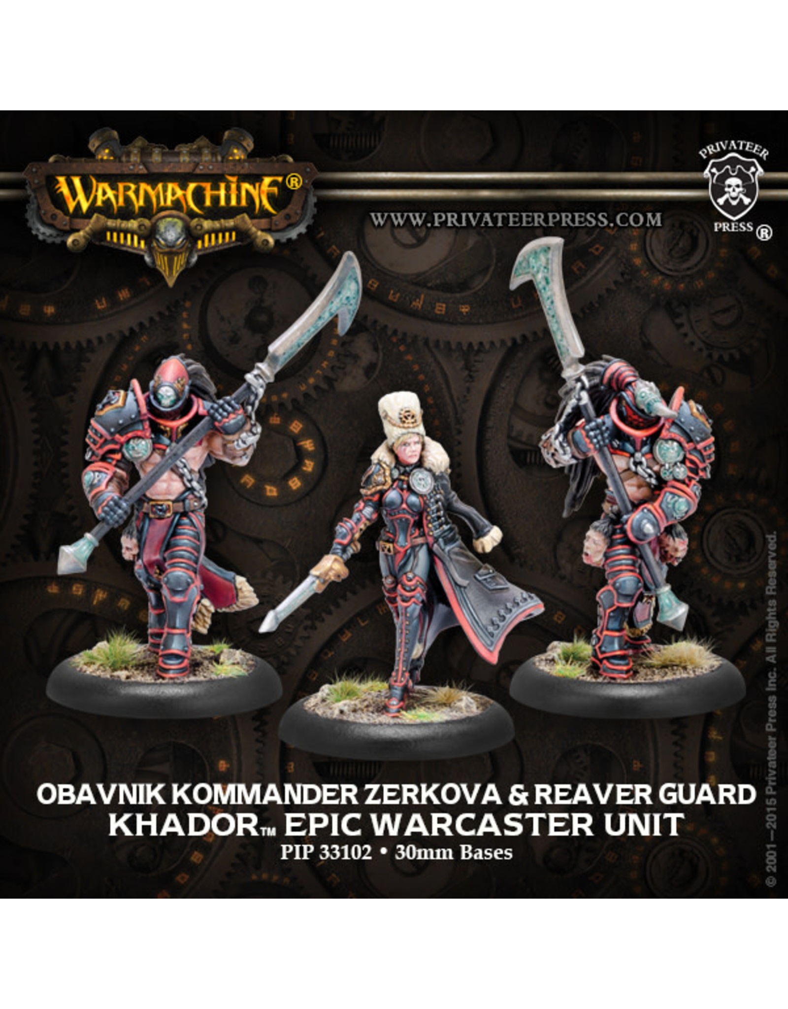 Warmachine Khador - Obavnik Kommander Zerkova