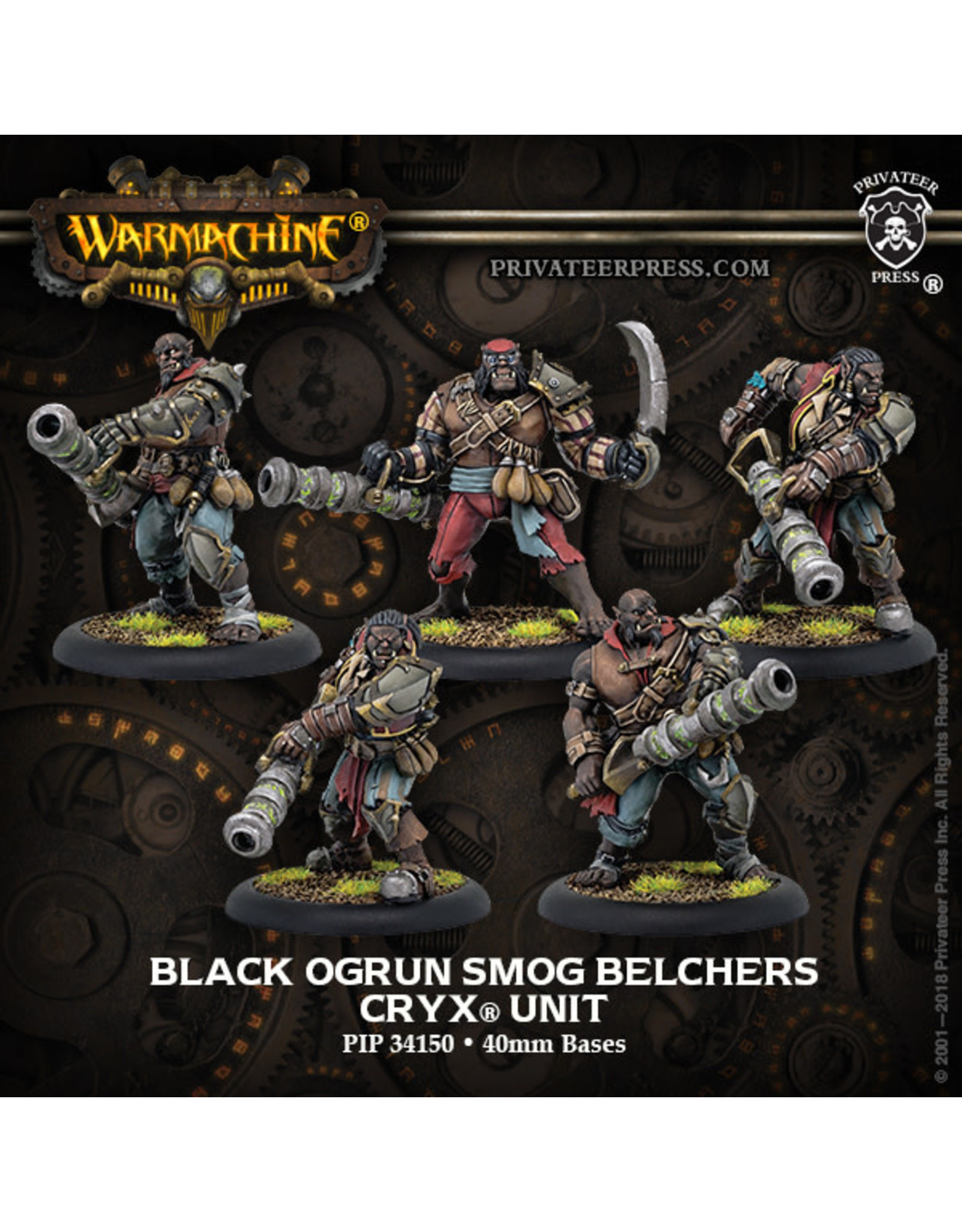 Warmachine Cryx - Black Ogrun Smog Belcher