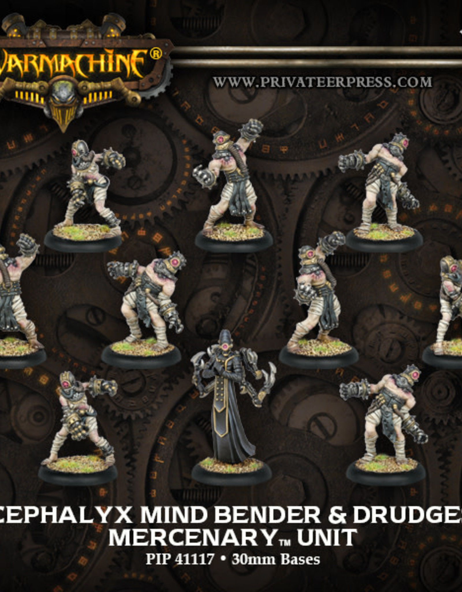 Warmachine Mercenaries - Cephalyx Mind Bender & Drudges