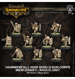 Warmachine Mercenaries - Hammerfall High Shield Gun Corps