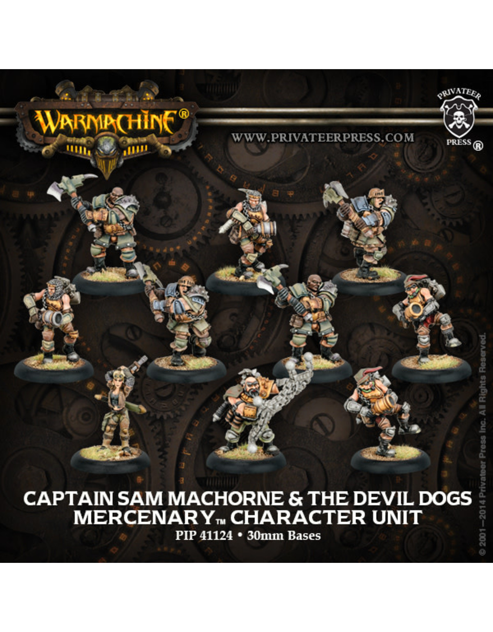 Warmachine Mercenaries - Captain Sam Machorne & Devil Dogs