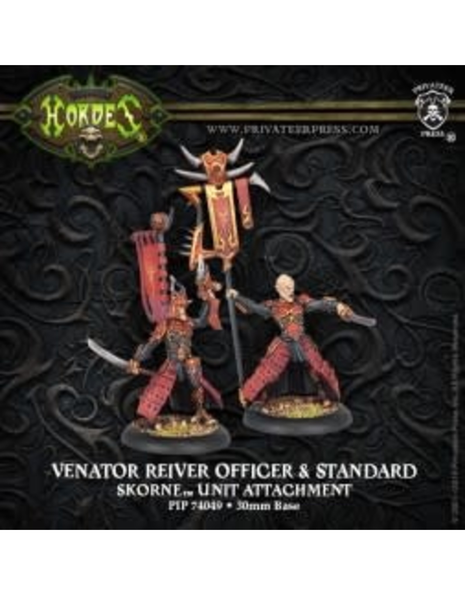 Hordes Skorne - Venator Reaver Officer & Standard