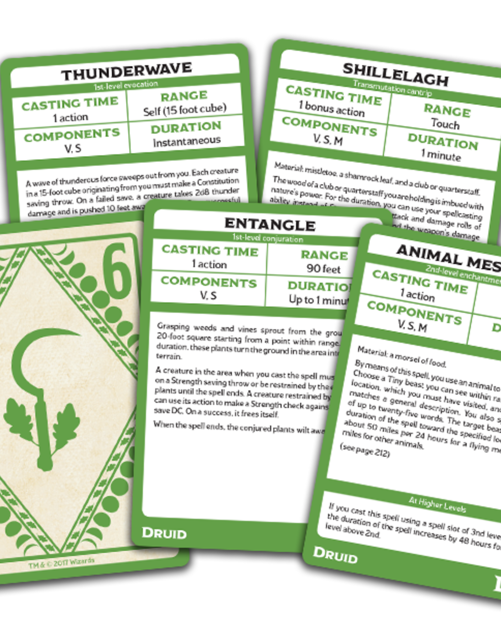 Spellbook  Cards SpellBook Cards: Druid