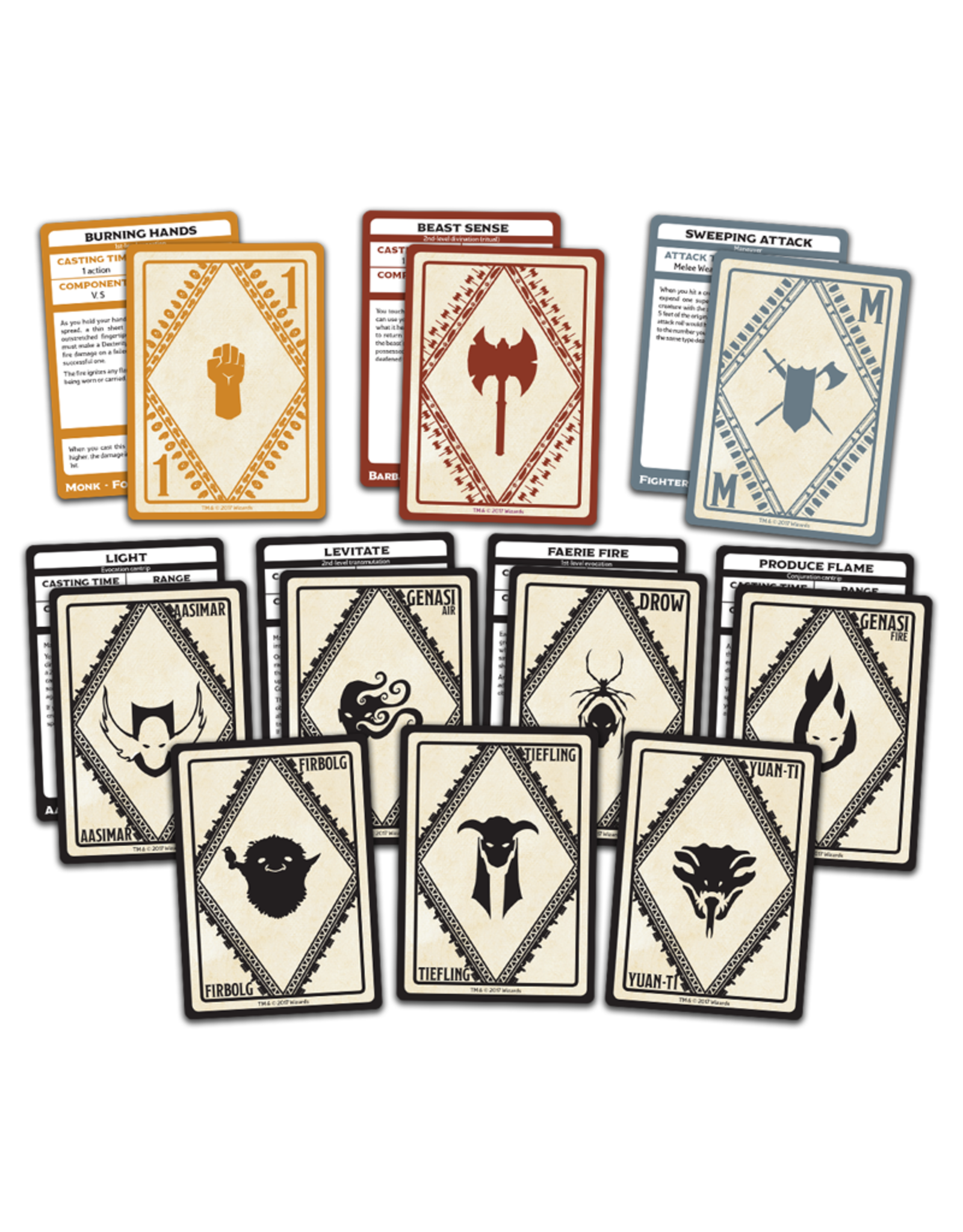 Dungeons & Dragons SpellBook Cards: Martial & Race