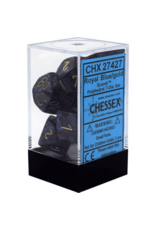 Chessex Scarab - Royal Blue/gold Polyhedral Set