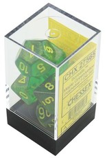 Chessex Borealis Maple Green w/yellow Polyhedral Set