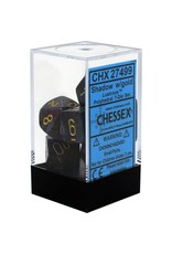 Chessex Lusterous Shadow/gold Polyhedral Set