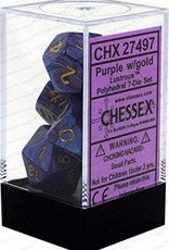 Chessex Lusterous Purple w/gold Polyhedral Set