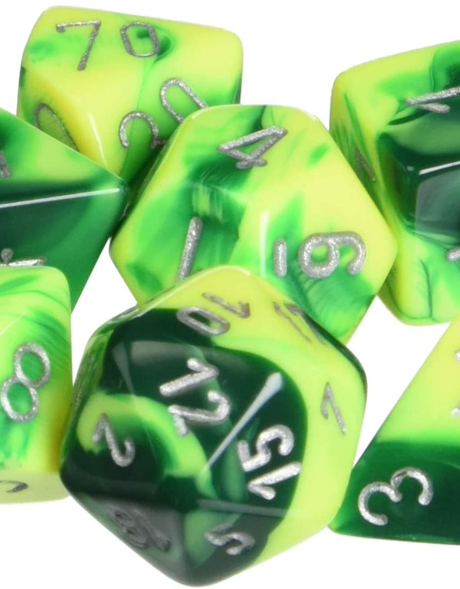 Chessex Vortex - Green/Yellow Polyheral Set