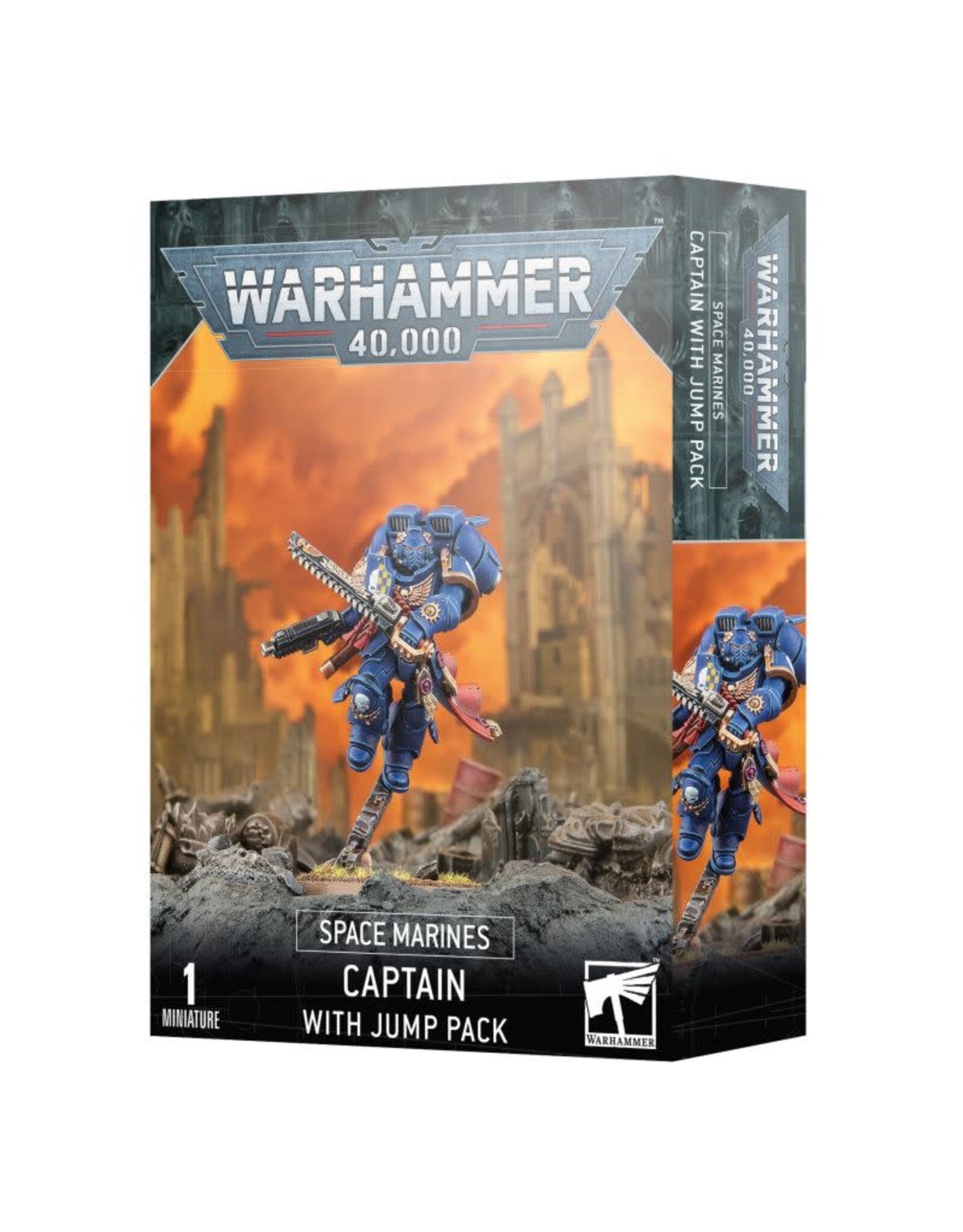 Warhammer 40k Captain with Jump Pack