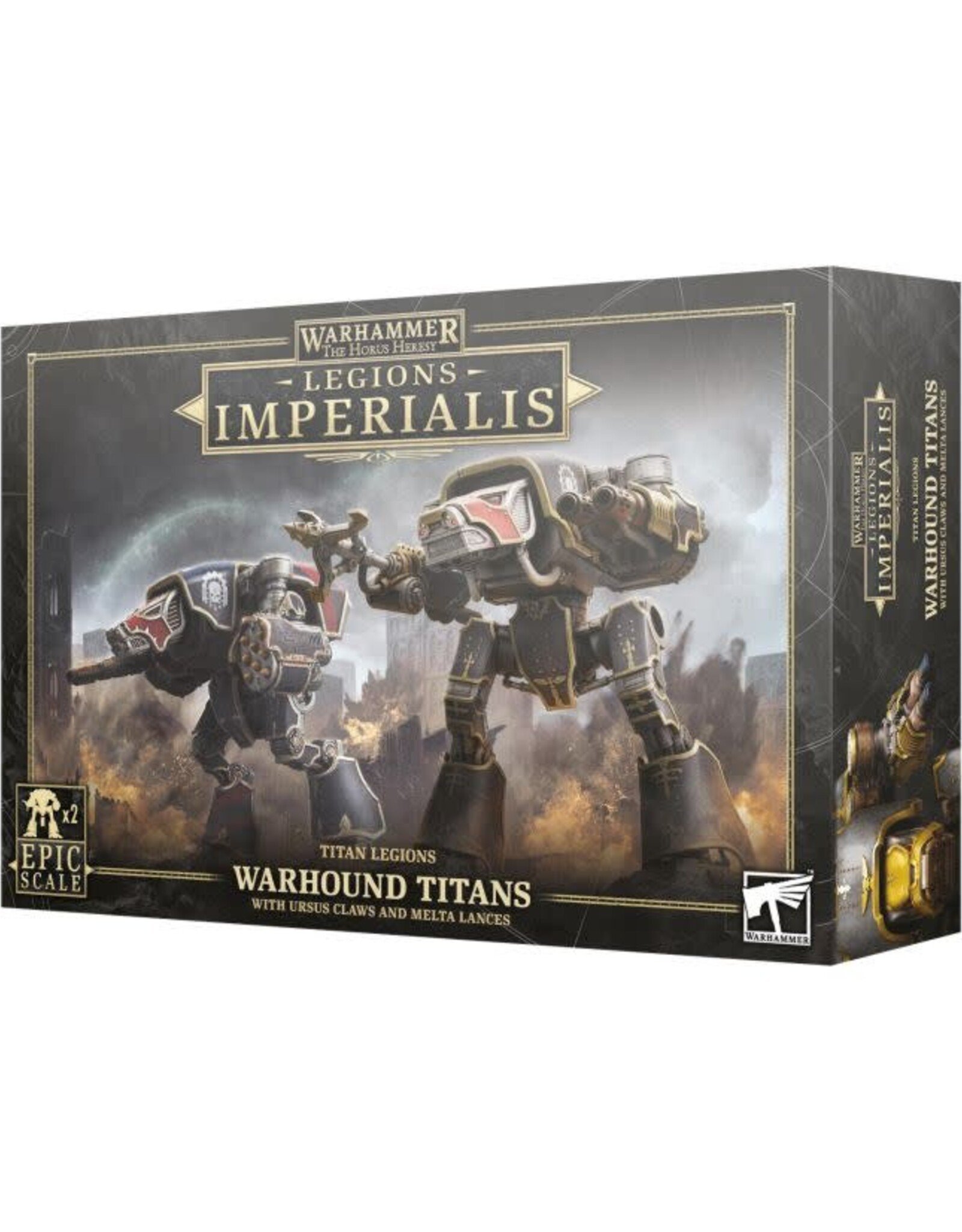 Legions Imperialis Imperialis: Warhound Titan with Claws and Melta Lances