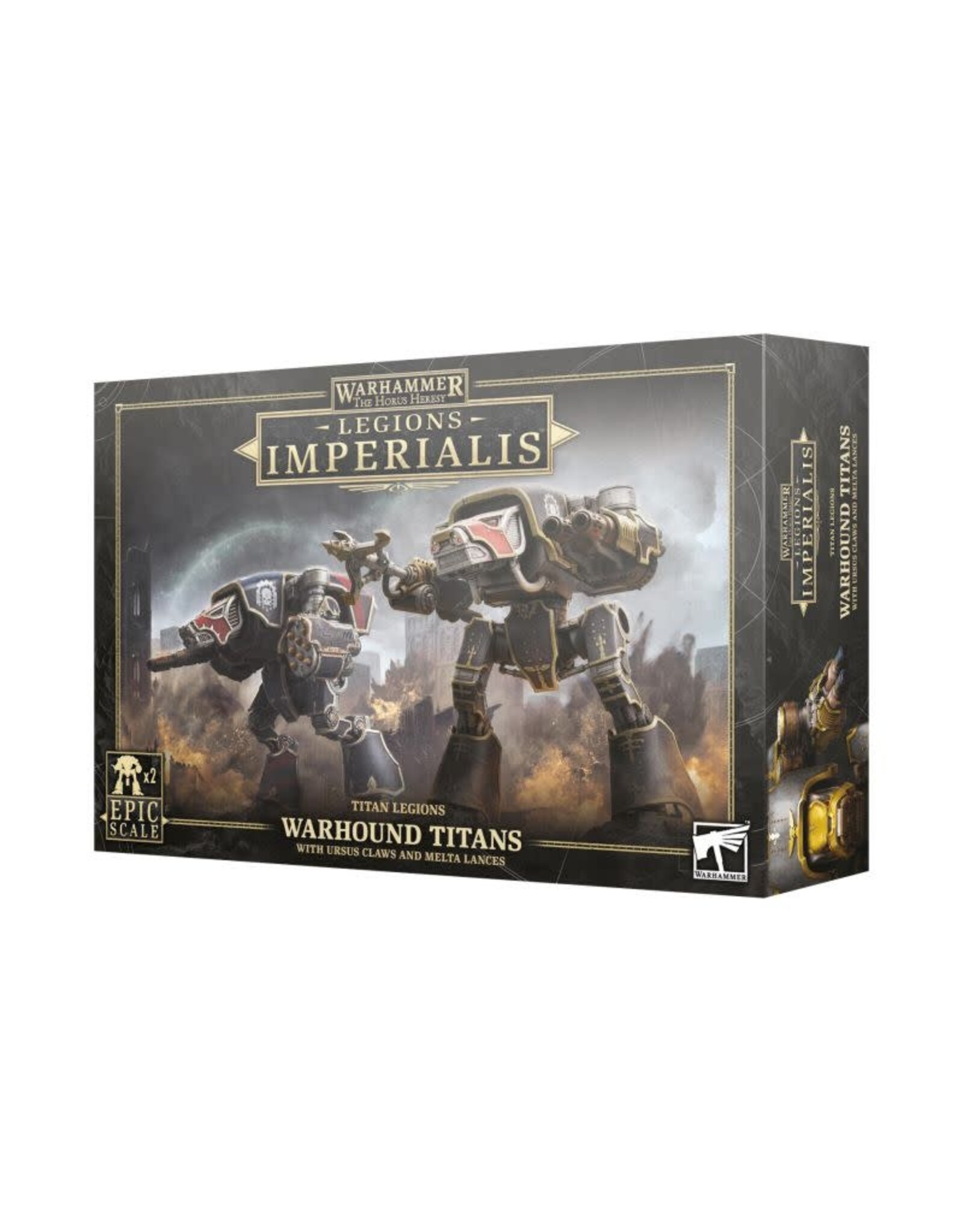 Legions Imperialis Imperialis: Warhound Titan with Claws and Melta Lances