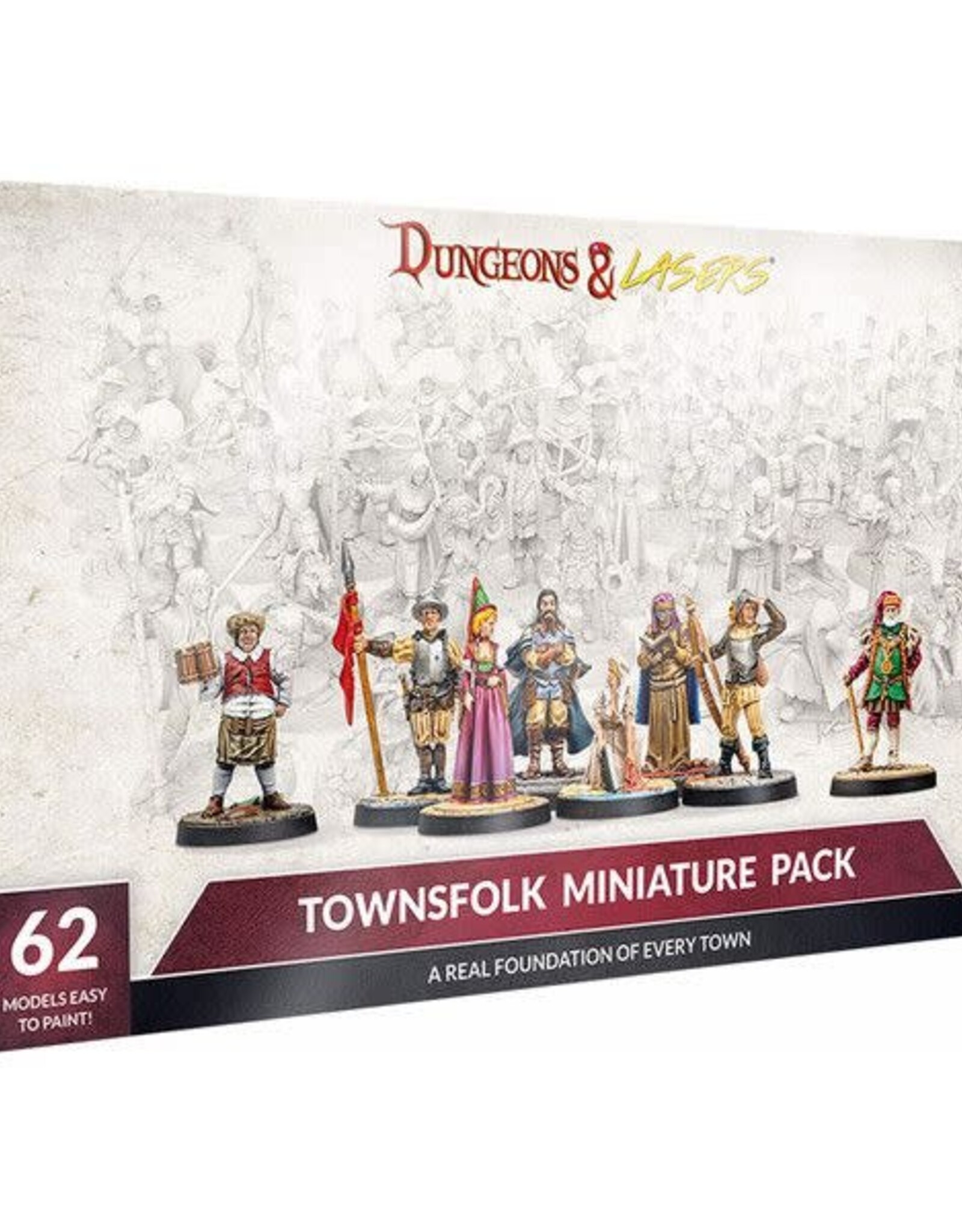 Dungeons & Lasers Townfolk Miniatures Pack