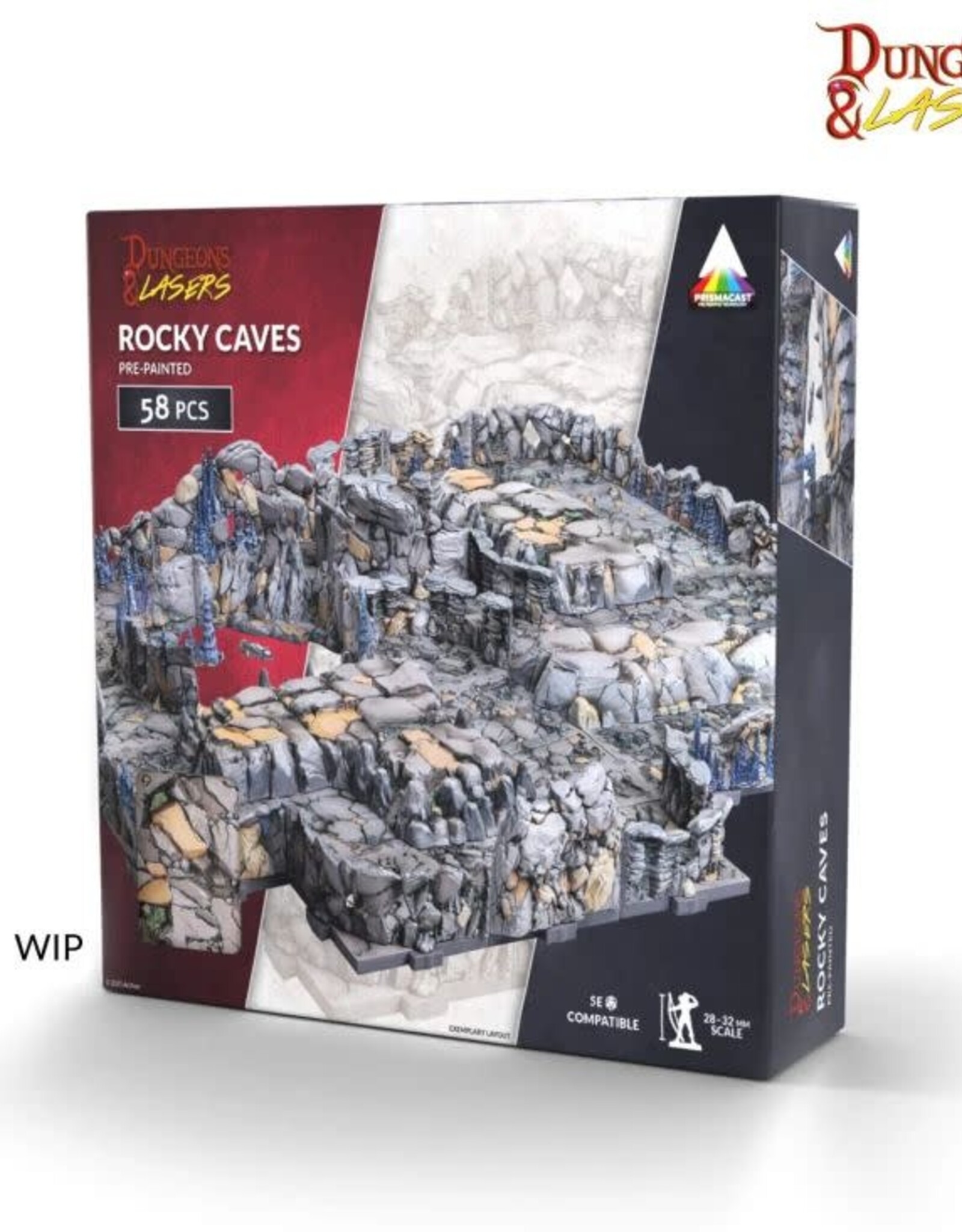 Dungeons & Lasers Rocky Caves Pre-Painted