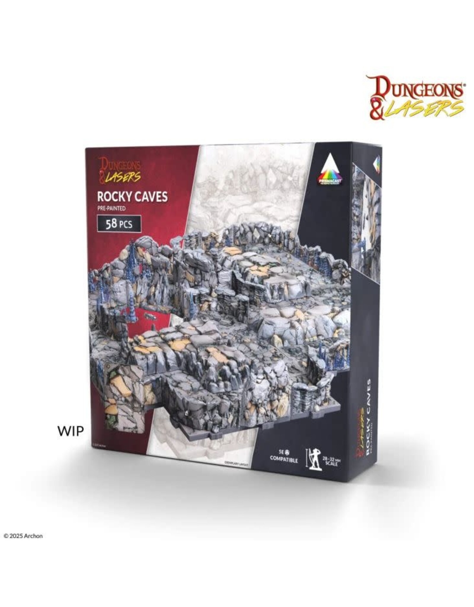 Dungeons & Lasers Rocky Caves Pre-Painted