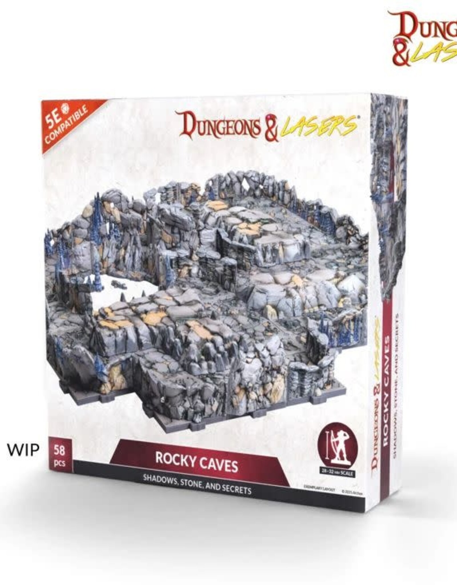 Dungeons & Lasers Rocky Caves UNPAINTED